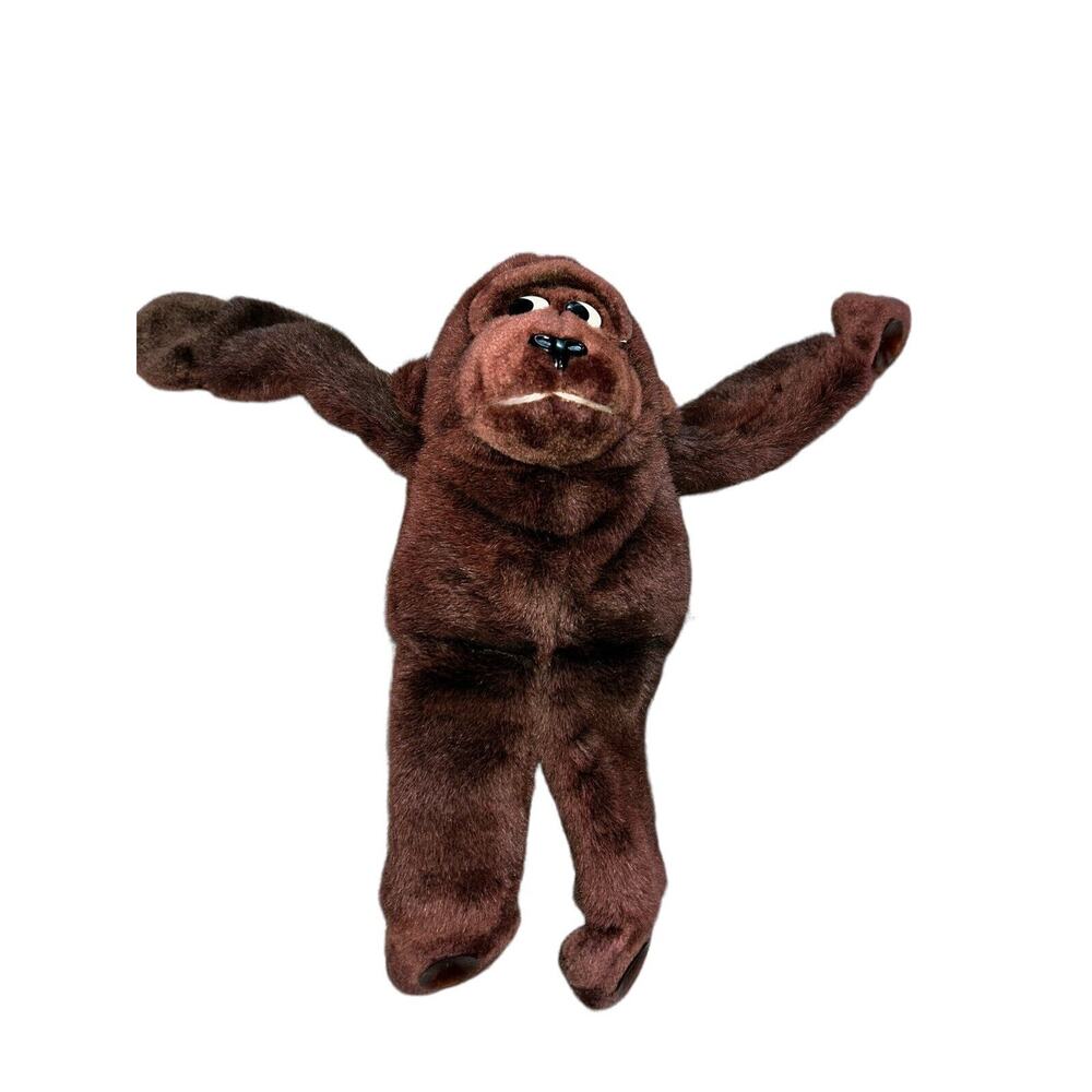 Vintage Troolove Brown Hanging Monkey 8" Plush